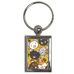 Cats Cute Kitty Kitties Kitten Key Chains (rectangle)  by BangZart