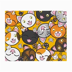 Cats Cute Kitty Kitties Kitten Small Glasses Cloth (2-side) by BangZart