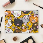 Cats Cute Kitty Kitties Kitten Cosmetic Bag (Large)  Front