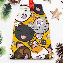 Cats Cute Kitty Kitties Kitten Bell Ornament (two Sides) by BangZart