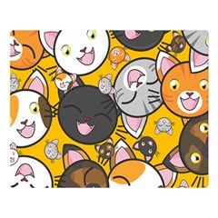 Cats Cute Kitty Kitties Kitten Double Sided Flano Blanket (large)  by BangZart