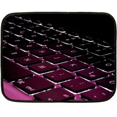 Computer Keyboard Fleece Blanket (mini) by BangZart