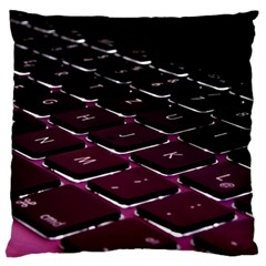 Computer Keyboard Large Flano Cushion Case (two Sides) by BangZart