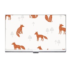 Fox Animal Wild Pattern Business Card Holders by BangZart