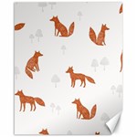 Fox Animal Wild Pattern Canvas 16  x 20   15.75 x19.29  Canvas - 1