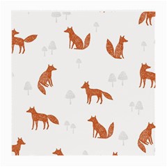 Fox Animal Wild Pattern Medium Glasses Cloth by BangZart