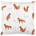 Fox Animal Wild Pattern Large Cushion Case (Two Sides) Front