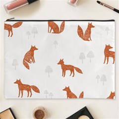 Fox Animal Wild Pattern Cosmetic Bag (xxxl)  by BangZart