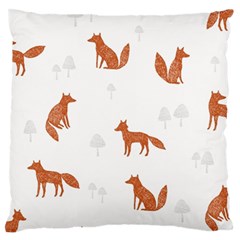 Fox Animal Wild Pattern Standard Flano Cushion Case (two Sides) by BangZart