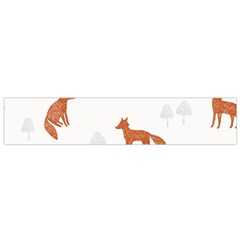 Fox Animal Wild Pattern Flano Scarf (small) by BangZart