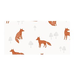 Fox Animal Wild Pattern Satin Wrap by BangZart