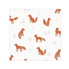 Fox Animal Wild Pattern Small Satin Scarf (square) by BangZart