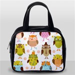 Cute Owls Pattern Classic Handbags (One Side) Front