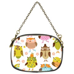 Cute Owls Pattern Chain Purses (two Sides)  by BangZart