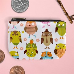 Cute Owls Pattern Mini Coin Purses by BangZart