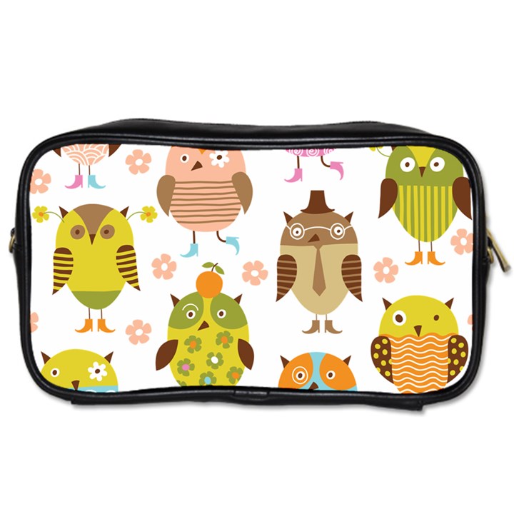 Cute Owls Pattern Toiletries Bags 2-Side