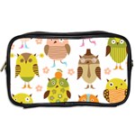 Cute Owls Pattern Toiletries Bags 2-Side Back