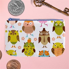 Cute Owls Pattern Large Coin Purse