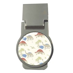 Dinosaur Art Pattern Money Clips (round)  by BangZart