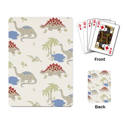 Dinosaur Art Pattern Playing Card by BangZart