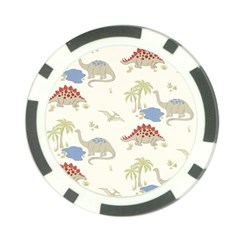 Dinosaur Art Pattern Poker Chip Card Guard by BangZart