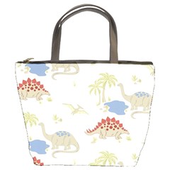 Dinosaur Art Pattern Bucket Bags by BangZart