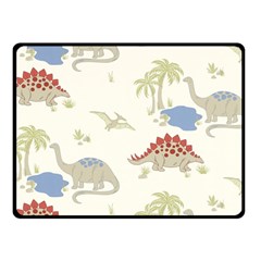 Dinosaur Art Pattern Fleece Blanket (small) by BangZart