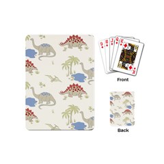 Dinosaur Art Pattern Playing Cards (mini)  by BangZart