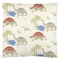 Dinosaur Art Pattern Standard Flano Cushion Case (two Sides) by BangZart