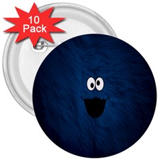 Funny Face 3  Buttons (10 Pack)  by BangZart