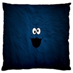 Funny Face Large Flano Cushion Case (Two Sides) Back