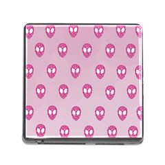 Alien Pattern Pink Memory Card Reader (square) by BangZart