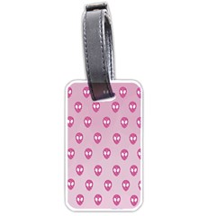 Alien Pattern Pink Luggage Tags (one Side)  by BangZart