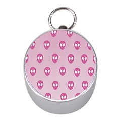 Alien Pattern Pink Mini Silver Compasses by BangZart