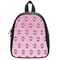 Alien Pattern Pink School Bags (small)  by BangZart