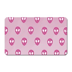 Alien Pattern Pink Magnet (rectangular) by BangZart