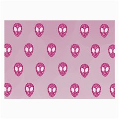 Alien Pattern Pink Large Glasses Cloth (2-side) by BangZart