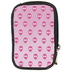 Alien Pattern Pink Compact Camera Cases by BangZart