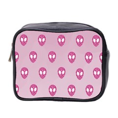 Alien Pattern Pink Mini Toiletries Bag 2-side by BangZart