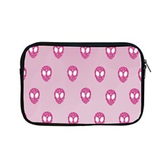 Alien Pattern Pink Apple Ipad Mini Zipper Cases by BangZart