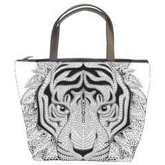 Tiger Head Bucket Bags by BangZart