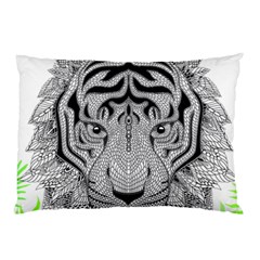 Tiger Head Pillow Case by BangZart