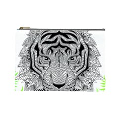 Tiger Head Cosmetic Bag (large)  by BangZart