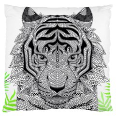 Tiger Head Standard Flano Cushion Case (two Sides) by BangZart