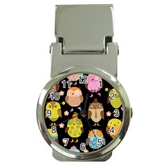 Cute Owls Pattern Money Clip Watches by BangZart