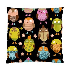 Cute Owls Pattern Standard Cushion Case (two Sides) by BangZart