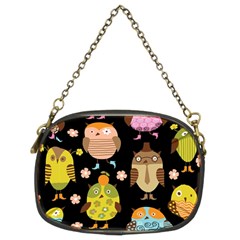 Cute Owls Pattern Chain Purses (two Sides)  by BangZart