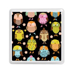 Cute Owls Pattern Memory Card Reader (square)  by BangZart