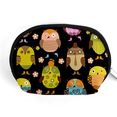 Cute Owls Pattern Accessory Pouches (medium)  by BangZart