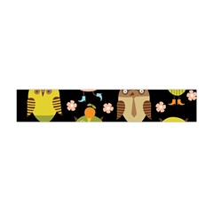 Cute Owls Pattern Flano Scarf (mini) by BangZart